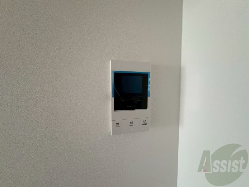 セキュリティ　モニタ付インターホンでセキュリティ面も安心です。