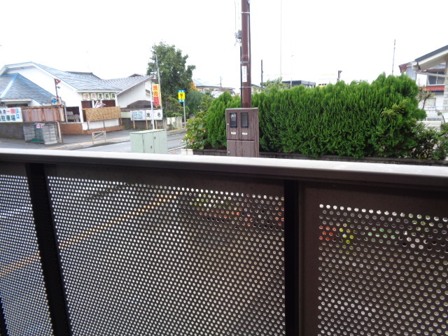 眺望　前面に建物がなく開放感あり