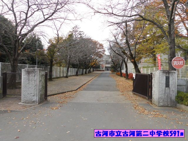 中学校　古河市立古河第二中学校（中学校）まで591m