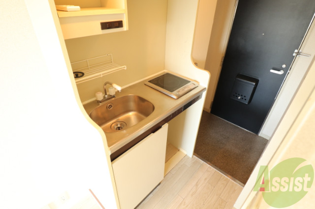 キッチン　こちらのキッチンでおいしいお料理をお作りくださいね。