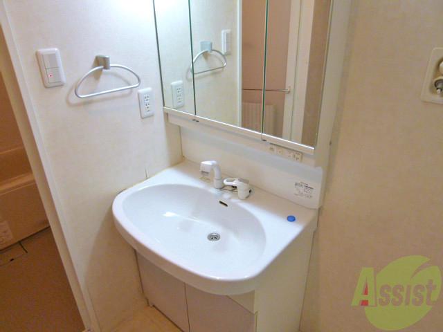 洗面設備　洗面台のボウルも大きくて洗い物もしやすいですね。