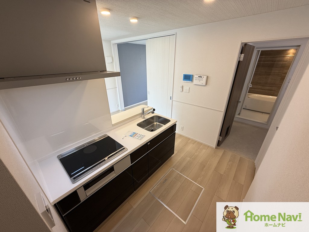 キッチン　浄水器一体型のキッチン