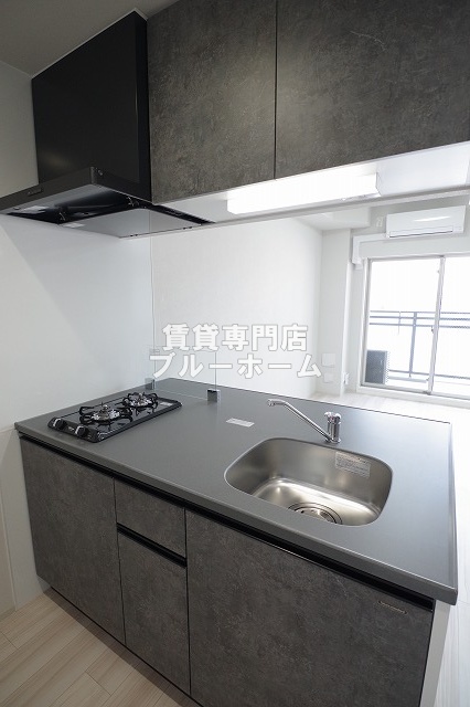キッチン　2口コンロのシステムキッチンです！