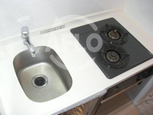 キッチン　プロシード心斎橋東ヴァンターレ　二口ガスコンロ