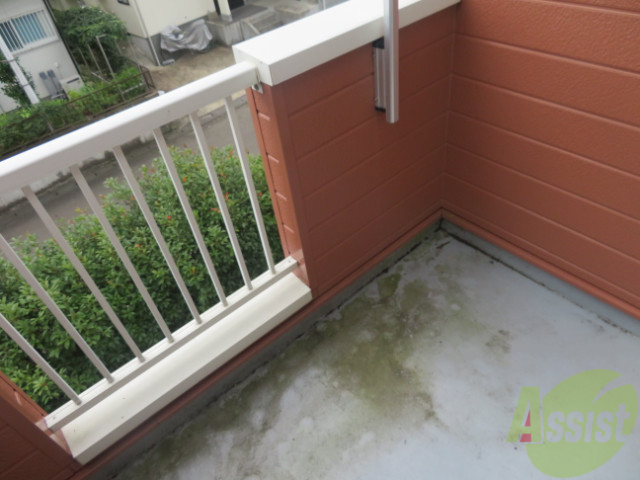 バルコニー　バルコニーが付いて晴れた日は洗濯物が干せますね。