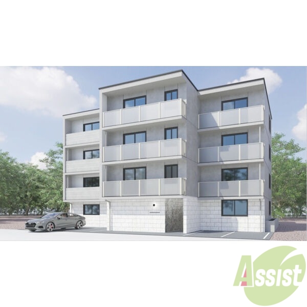 建物外観　完成予想パース　北区新琴似「ＡＳＴＥＲＦＬＡＸＡＳＡＢＵ」