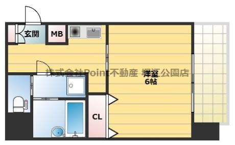 南海汐見橋線 芦原町駅 徒歩8分 9階建 築19年の間取り写真