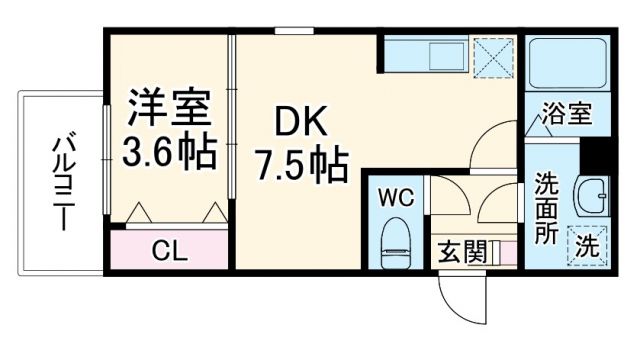 ジーメゾン名古屋柳堀町の間取り写真