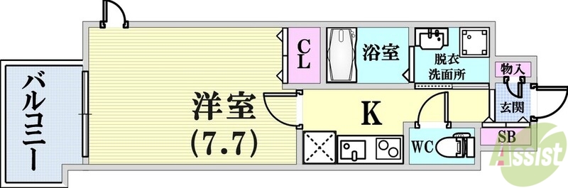 ピアグレース神戸の間取り写真