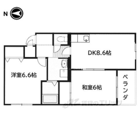 ベルヌーブ森神1の間取り写真