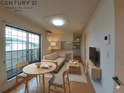 居室・リビング　画像中の家具はAIにより配置加工しているため、付属しません