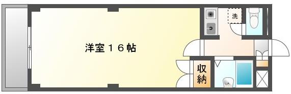 ＪＲ宇野線 大元駅 徒歩5分 6階建 築35年の間取り写真