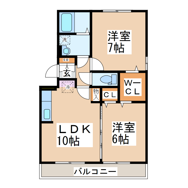 フォンティーヌの間取り写真