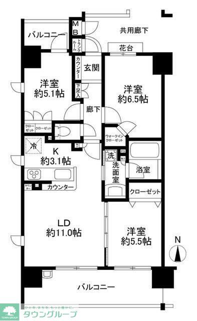 ラヴィドール亀戸の間取り写真