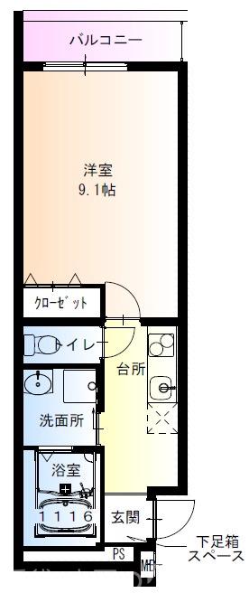 フジパレス浜寺石津西の間取り写真