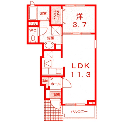 ブランドールの間取り写真