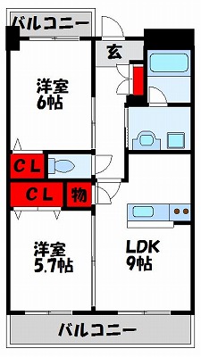 プリンセスティアラの間取り写真