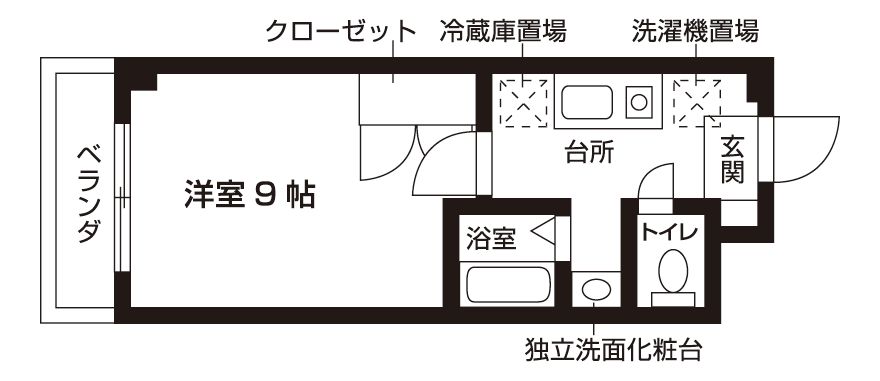 ベルビア八戸ノ里の間取り写真