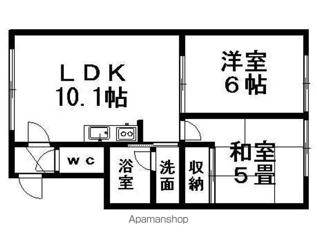 ビラ月寒の間取り写真