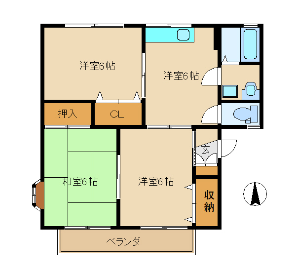 セジュール10番館の間取り写真