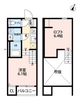 ＪＲ鹿児島本線 竹下駅 徒歩8分 2階建 築8年の間取り写真