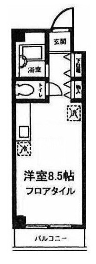 西武新宿線 下井草駅 徒歩6分 3階建 築37年の間取り写真