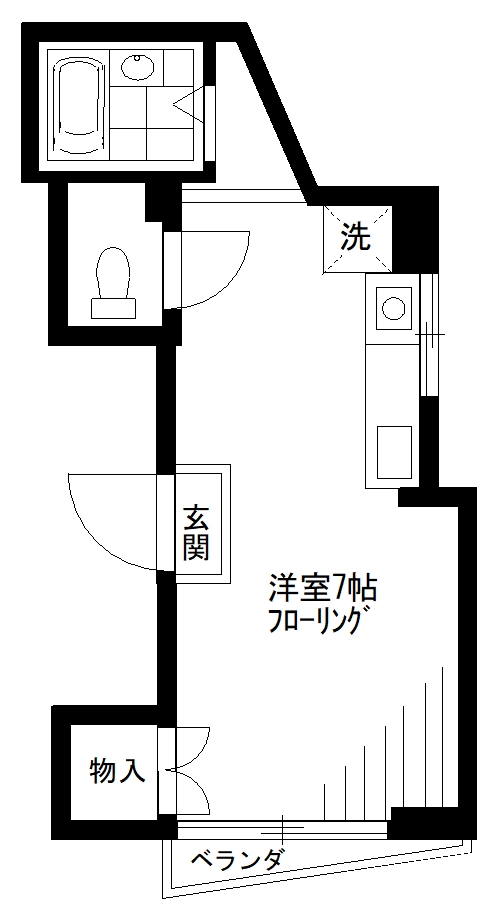 世田谷区松原のマンションの間取り