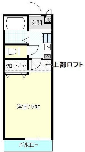 盛岡市高松のアパートの間取り