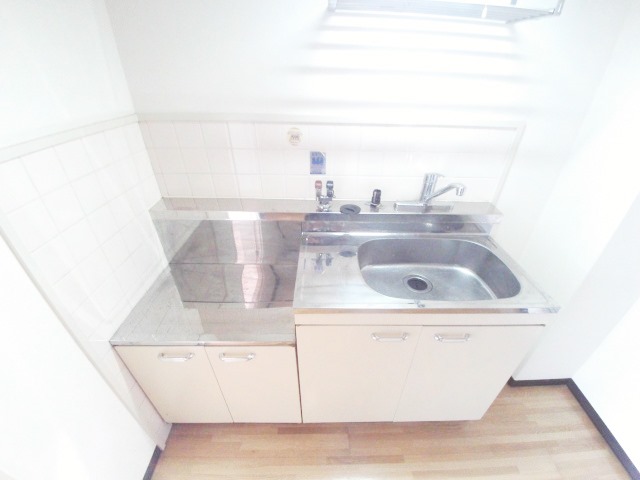 キッチン　2口ガスコンロ設置可でお料理ラクラクです