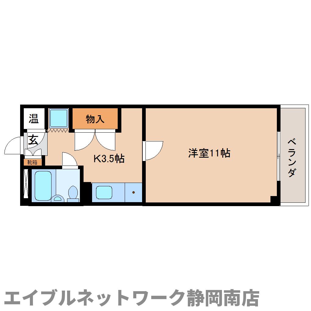 静岡市駿河区小鹿のマンションの間取り