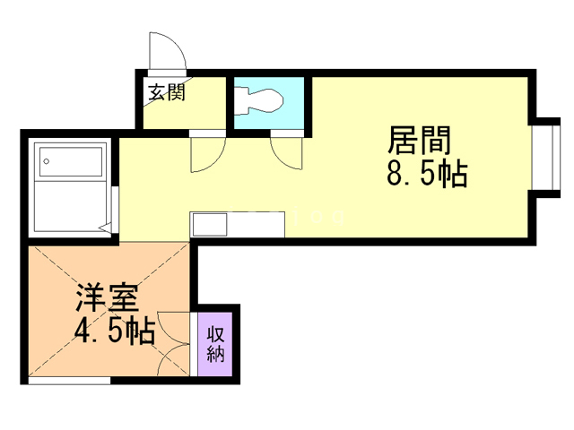 ＡＭＳ緑Ｂ棟の間取り