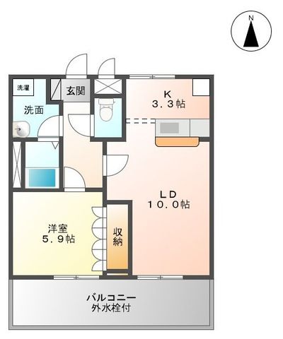 神奈川県南足柄市壗下（アパート）の賃貸物件の間取り