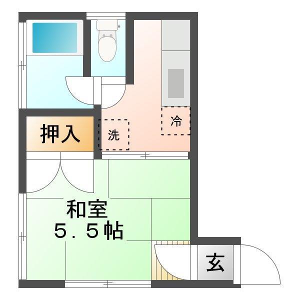 コーポラス森Ｂ棟の間取り