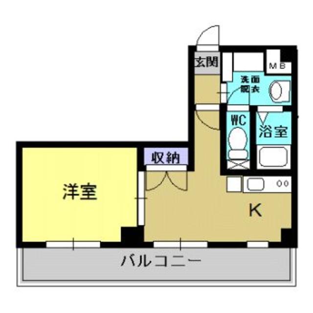 【鹿児島市中央町のマンションの間取り】