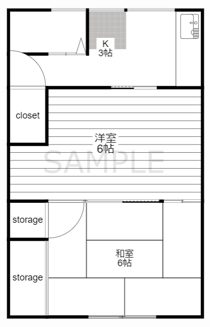 中村ハイツの間取り