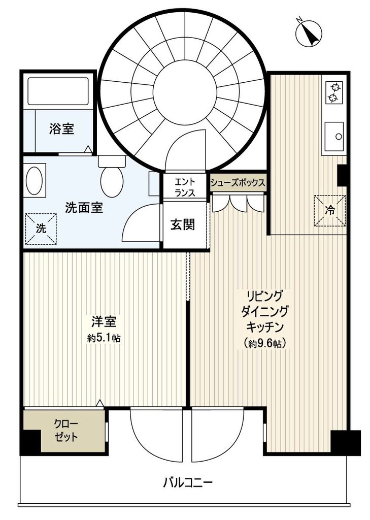 スパイラルコート市川の間取り