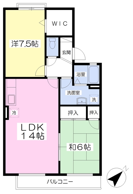 セジュール・岡部２_間取り_0