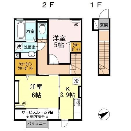 ラターシュ真城の間取り