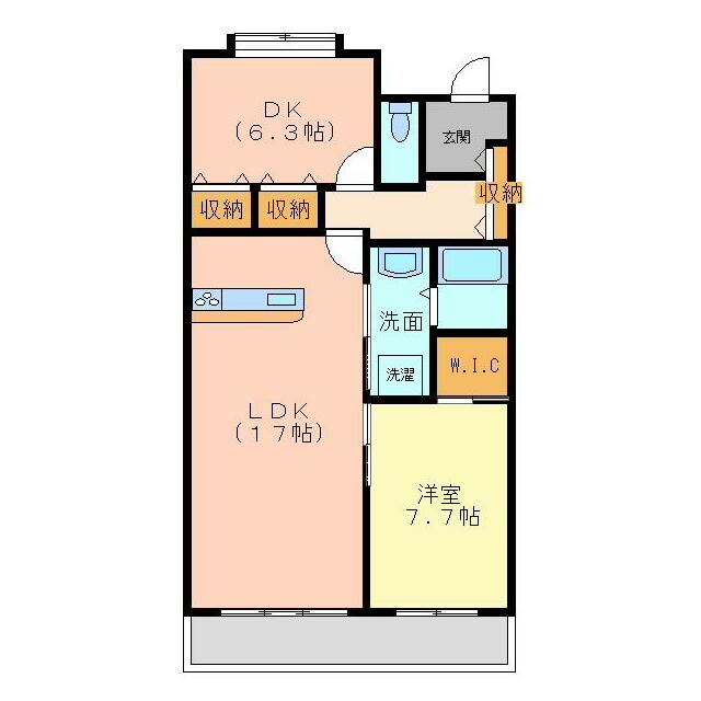 碧南市浅間町のマンションの間取り