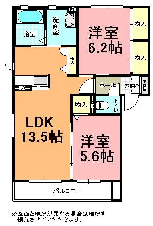 シャーメゾン・Ｍ(エム)　Ｄ棟の間取り