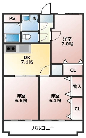 グランシャリオの間取り