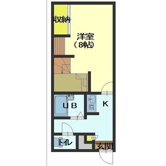 【函館市石川町のアパートの間取り】