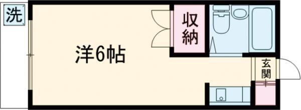 世田谷区宮坂のアパートの間取り