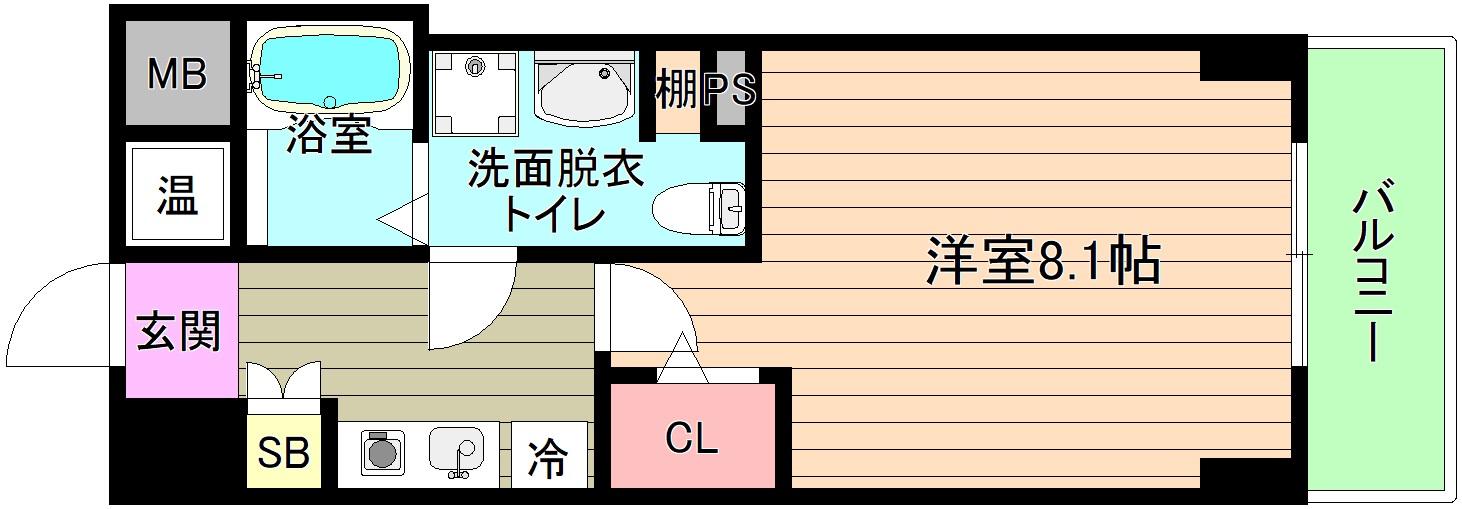 大阪市城東区鴫野西のマンションの間取り