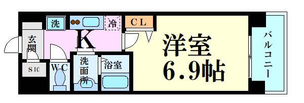 リッツ新大阪の間取り