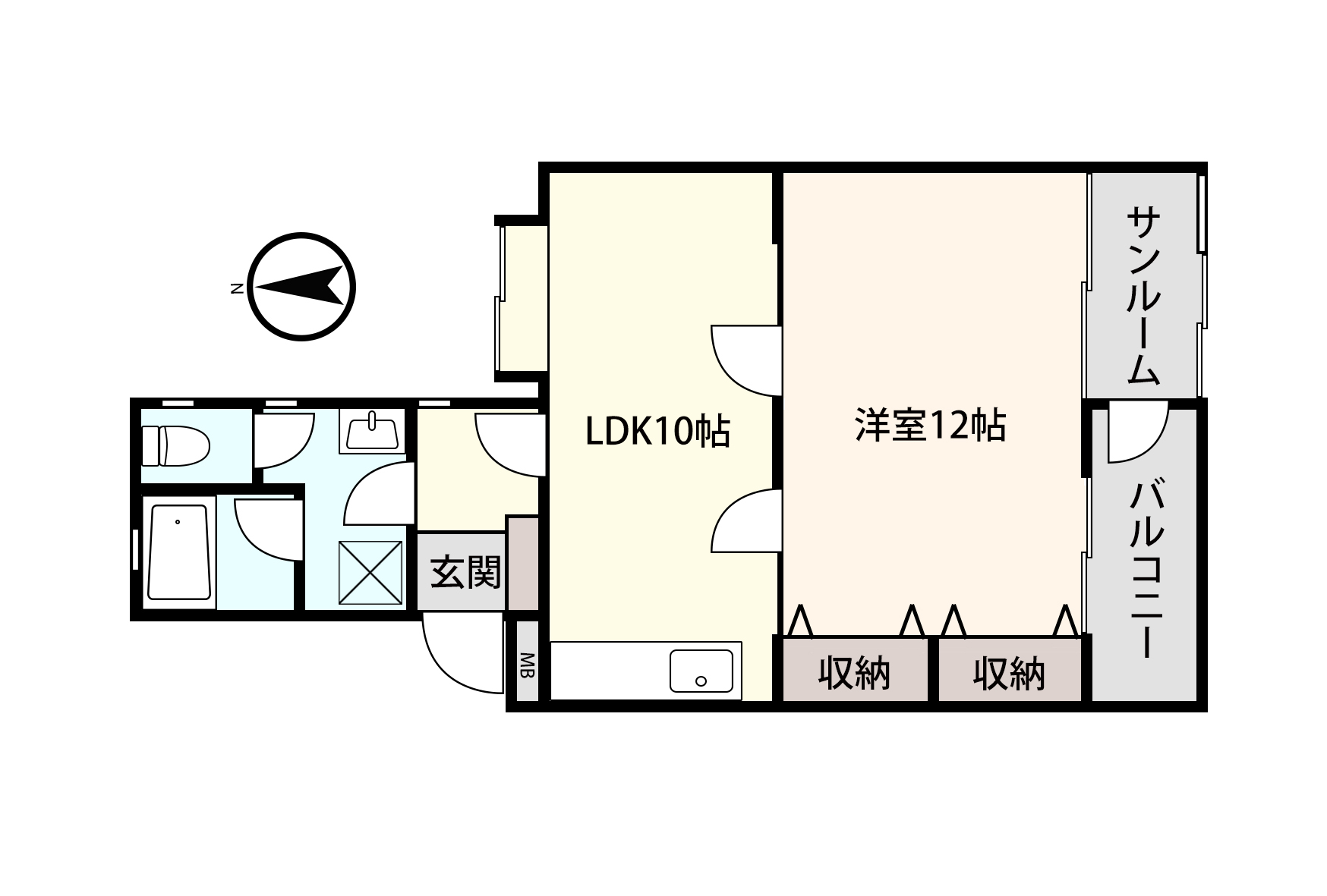 アシスト金沢マンションの間取り