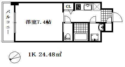 ワールドアイ神戸湊町の間取り