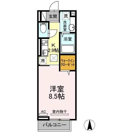 Ｄーｒｏｏｍ本町の間取り