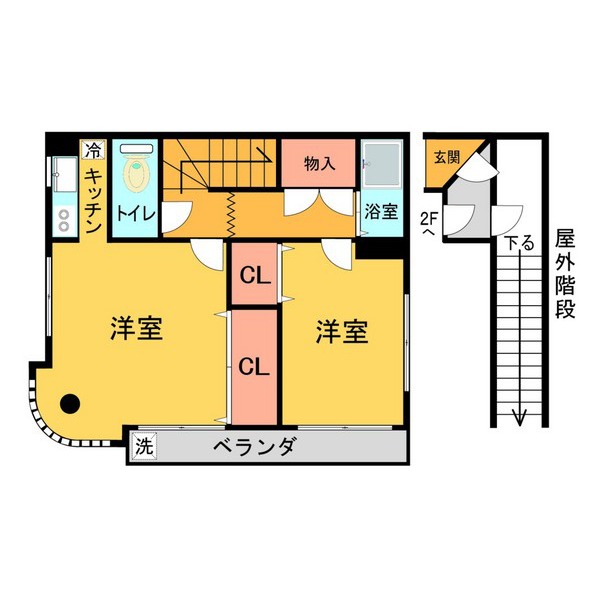 ヴィーナスフォート東大沢の間取り