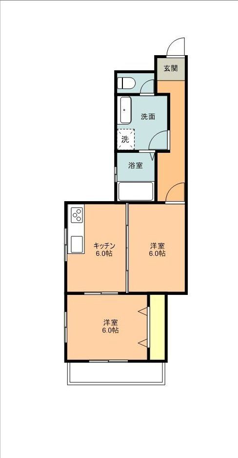 小平市仲町のマンションの間取り